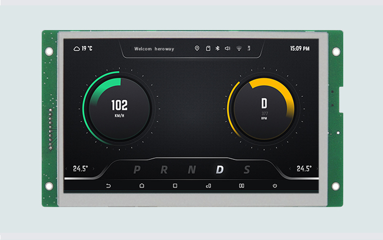 HYW070F 無觸摸 通信支持RS232/TTL/485 音頻播放